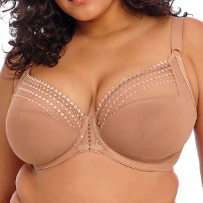 Elomi Matilda Underwire Plunge Bra EL8900 Cafe Au Lait