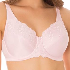 Triumph Embroidered Minimizer Bra 10000085 Baby Cheek