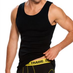 Tradie Singlet MJ1082HC Black