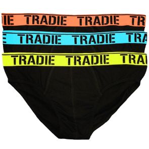 Tradie Big Fella King Size Briefs 3-Pack MJ1958SB3 Black