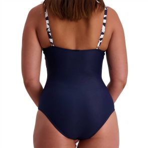 Moontide Bora Bora Underwire Wrap One Piece Swimsuit M4388BO Navy