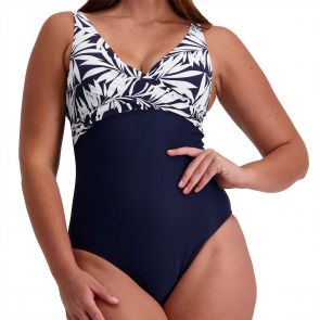 Moontide Bora Bora Underwire Wrap One Piece Swimsuit M4388BO Navy