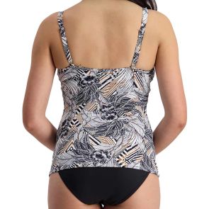 Moontide Hawaiian Totem Underwire Wrap Tankini M3623HT Dijon