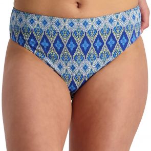 Moontide Bohemian Aesthetic Mid-Rise Swim Pant M7803BA Blue