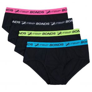 Bonds X-Temp  4-Pack Brief MXEG4A Black