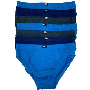 Rio Plain Hipster Brief 7-Pack MXL47W Blue/Grey