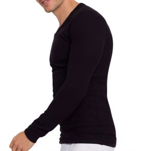 Holeproof Aircel Thermal Long Sleeve Tee MYPU1A Black