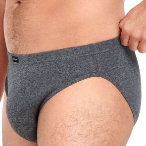 Holeproof Cotton Rib Brief MZTO1A Dark Grey Marle