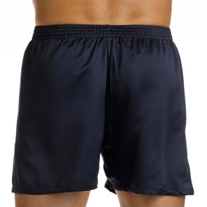 Mitch Dowd Boxers Plain Satin Boxer Plain Navy N188
