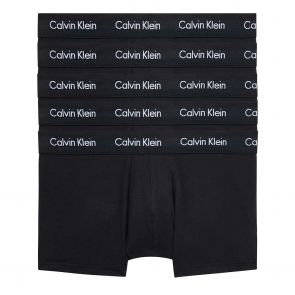 Calvin Klein Cotton Stretch Low Rise 5-Pack Trunks NB2734 Black