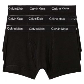 Calvin Klein Cotton Classics 3-Pack Trunks NB4002 Black