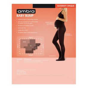 Ambra 70D Opaque Baby Bump Tight Black