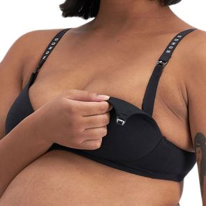 Bonds Originals Maternity Wirefree Contour Bra YXJ4Y Black