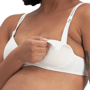 Bonds Originals Maternity Wirefree Contour Bra YXJ4Y White