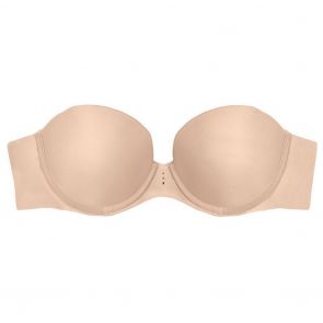 Pleasure State My Fit FMO Smooth Push-Up Plunge Strapless Bra P82-4059F Frappe
