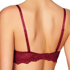 Pleasure State My Fit Lace Push Up Plunge Bra P86-4053F Jester Red