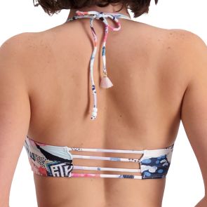 FINAL SALE Piha Kyoto Halter String Swim Top P1074KT Multi
