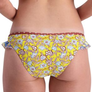 FINAL SALE Piha Makana Swim Ruffle Hipster Pant P2355MK Multi