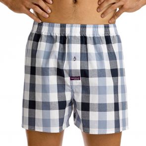 Mitch Dowd Picket Check Boxershort White Q1237