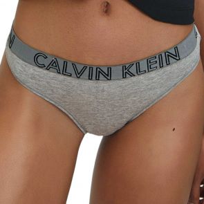 Calvin Klein Ultimate Cotton Thong QD3636 Grey Heather