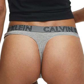 Calvin Klein Ultimate Cotton Thong QD3636 Grey Heather