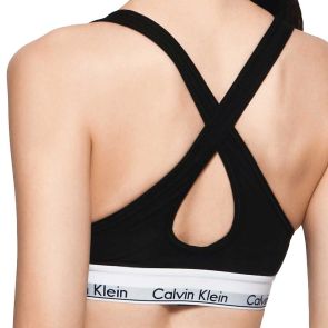 Calvin Klein Modern Cotton Lightly Lined Bra BQF1654 Black