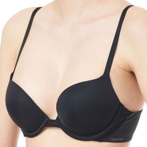 Calvin Klein Perfectly Fit Flex Push Up Plunge Bra QF5613 Black