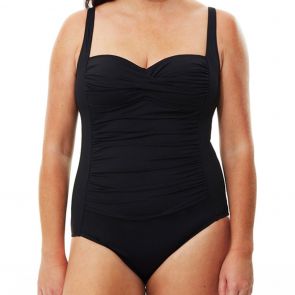 Quayside Solid Twist Swim Suit Q178911SD Black
