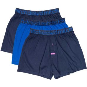 Mitch Dowd Loose Fit Knit 3-Pack Boxer Short R17P3 Navy/Blue