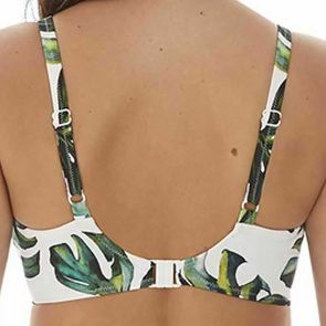 Fantasie Swim Palm Valley Underwire Wrap Front Full Cup Bikini Top FS6760 Black Fern