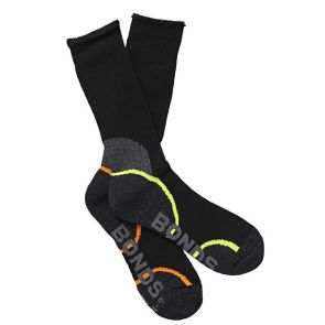 Bonds Acrylic Work Sock 2PK S8697D Black