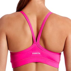Funkita Ladies Sports Swim Top FS02L Still Pink