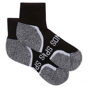 Bonds Ultimate Comfort Quarter Crew 2-Pack Socks SXV92N Black