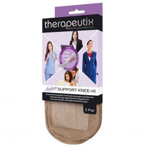 Therapeutix Medium Support Knee Hi 2-Pack T2PMSKH Natural