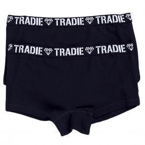 Tradie Girls 2PK Shortie GJ3347SL2 Black