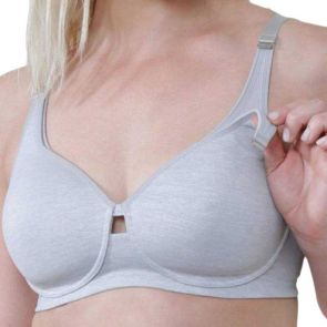 Triumph Gorgeous Maternity Wirefree Bra 10208745 Grey