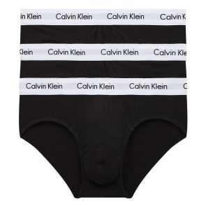 Calvin Klein Cotton Stretch 3 Pack Hip Brief BU2661 Black