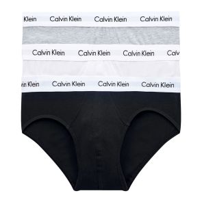 Calvin Klein Cotton Stretch Hip Brief 3-Pack U2661 Black/Grey/White