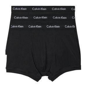 Calvin Klein Cotton Stretch 3-Pack Trunk U2662 Black