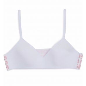 Bonds Girls Stretchies Contour Crop UZR31A White