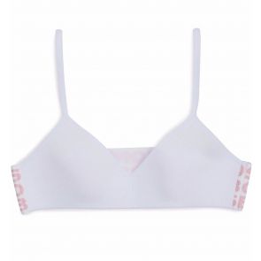 Bonds Girls Stretchies Contour Crop UZR31A White