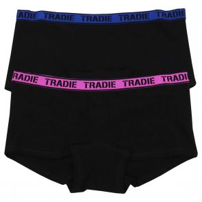 Tradie Women's Bound Boyleg Brief 3 Pack - Nude - Size 12