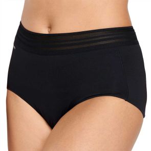 Jockey No Panty Line Promise Sheer Tops Full Brief WUG4 Black