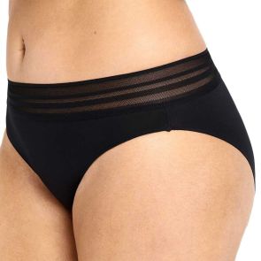 Jockey No Panty Line Promise Sheer Tops Bikini WUG8 Black