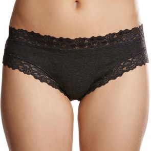 Jockey Parisienne Cotton Marle Bikini Brief WWJ7 Charcoal Marle