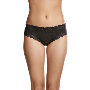 Jockey Parisienne Cotton Marle Bikini Brief WWJ7 Charcoal Marle