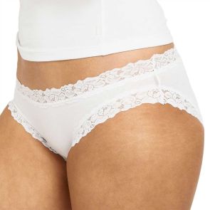 Jockey Parisienne Cotton Bikini Brief WWLG White