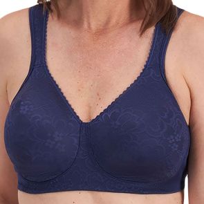 Playtex Ultimate Lift and Support Wirefree Bra Y1055H Blue Velvet