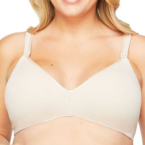 Berlei Barely There Cotton Rich Maternity Wire-Free Bra YZS9 Soft Powder