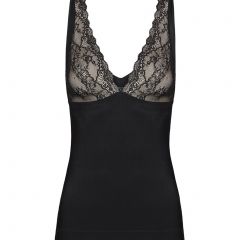 Nearly Nude Thinvisible Firming Camisole With Lace NNTVFCWL Black